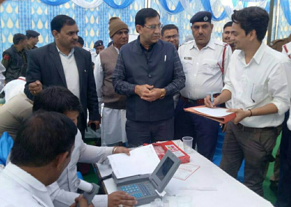 विशेष स्वास्थ्य जांच शिविर में 190 पुलिसकर्मियों का किया गया स्वास्थ्य परीक्षण