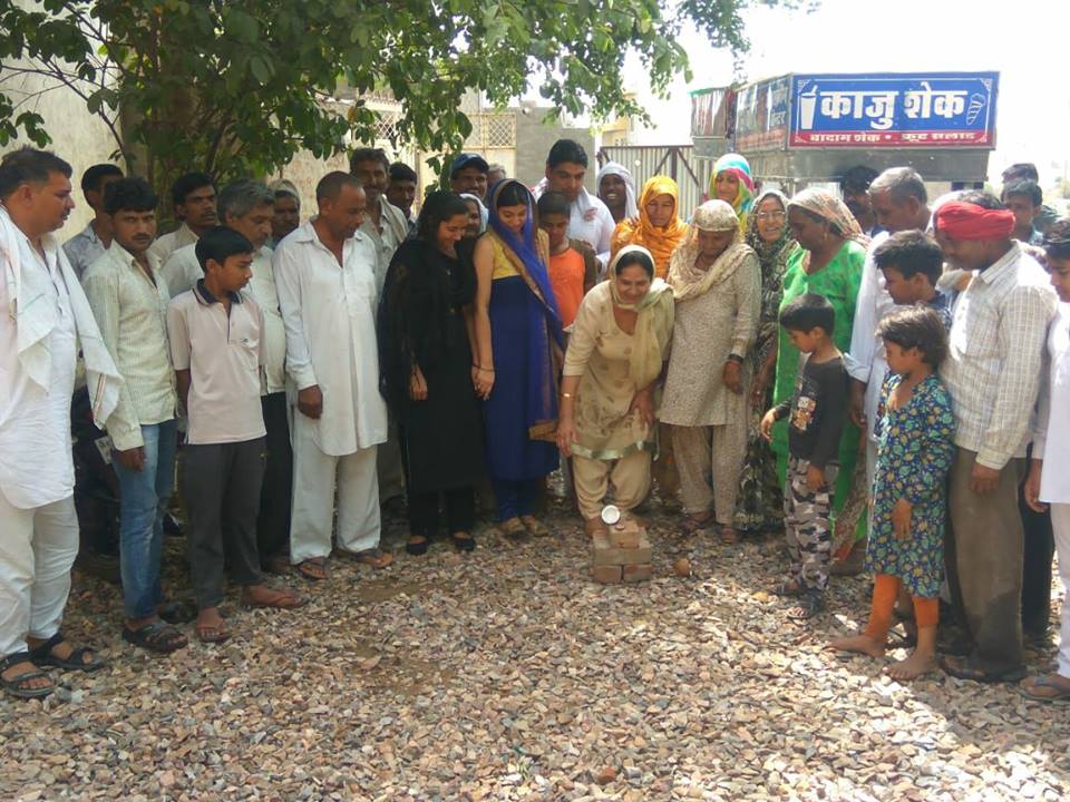 राजबाला देवी ने किया सैनीपुरा बूस्टर गली का शिलन्यास