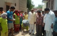 वार्ड के बुजर्गो ने किया शास्त्रीनगर गली नंबर -4 का शिलन्यास-वार्ड नंबर -14
