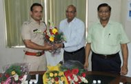 बहादुरगढ़ पहुंचने पर पुलिस अधीक्षक  पंकज नैन का बीसीसीआई पदाधिकारियों ने किया स्वागत