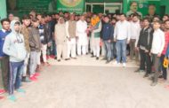 नवनियुक्त इनेलो युवा शहरी अध्यक्ष प्रवीन का कार्यकर्ताओं ने किया जोरदार स्वागत