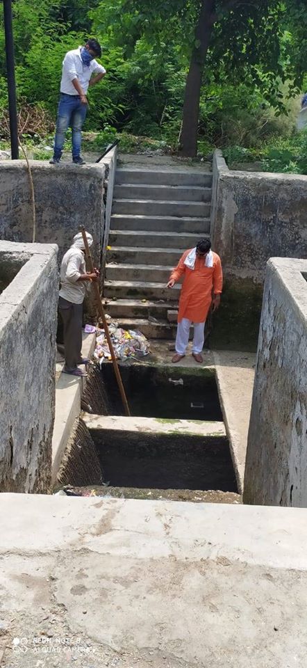 पार्षद सैनी ने किया सीवर ट्रीटमेंट प्लांट का निरिक्षण, सीवर लाइन में गोबर, कूड़ा -कर्कट की भरमार --सैनी