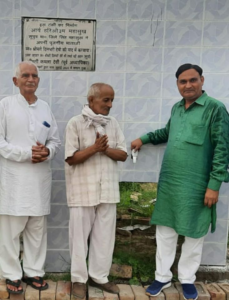 आर्य हरिओउ्म दलाल ने मोक्षधाम आसौदा में कराया प्याऊ का निर्माण।
