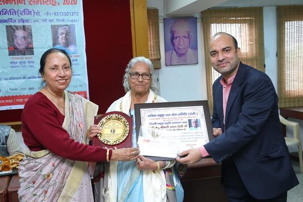 चार साहित्यकारों को मिला “शिल्पी चड्ढा स्मृति सम्मान”