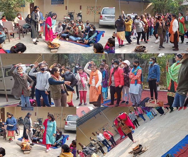 वैश्य बी.एड. कॉलेज में बड़ी धूमधाम से मनाया गया लोहड़ी का पर्व।