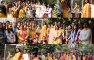 भावी अध्यापिकाओं ने मॉ सरस्वती का पूजन कर व नाच गाकर बसंत पंचमी का मनाया पर्व