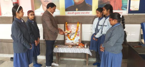 राणा प्रताप सीनियर सैकण्डरी स्कूल में  धूमधाम से मनाया गया बसतं पंचमी का त्यौहार ।