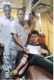 शहीदी दिवस के अवसर पर गांव गुभाना में किया गया एक स्वैच्छिक रक्तदान शिविर का आयोजन