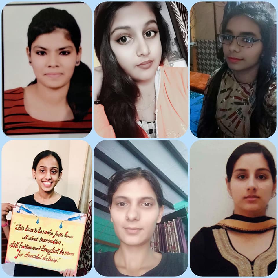 कोविड-19 वैश्विक महामारी के चलते वैश्य आर्य कन्या महाविद्यालय की छात्राओं ने सामाजिक परिवेश को जागरूक करने का किया प्रयास।